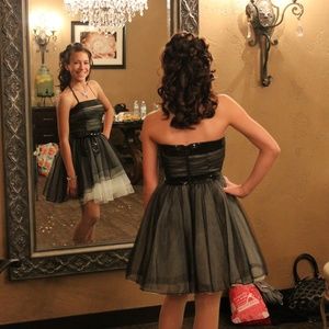 Betsey Johnson - Black & White Tulle Party Dress